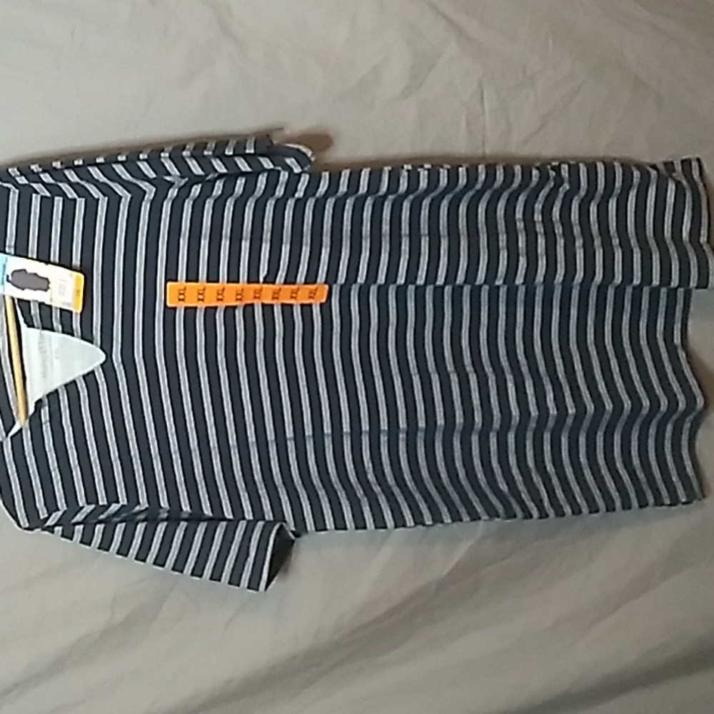 Hang Ten UV Protection UPF 50+ Blue & White Dress w Pockets Women's XXL